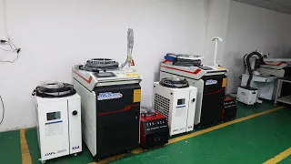 3kw 4 in 1 handheld fiber laser welding machine with double wire feeder device
