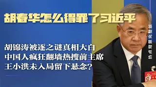 胡春华怎么得罪了习近平；胡锦涛被逐之谜真相大白，中国人疯狂翻墙热搜前主席；王小洪未入局留下悬念｜热点背景完整版