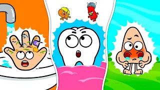 Brush Your Teeth - Wash Your Hands - Sick Song - Healthy Habits - Nursery Rhymes - Kids Songs