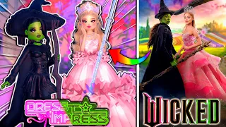 ONLY Being WICKED Characters In DRESS TO IMPRESS For The NEW MOVIE (Elphaba & Glinda!) | ROBLOX