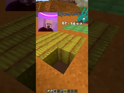 How High can Villager Fall?🤔#shorts #minecraft