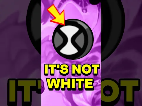 Why is the Omnitrix Symbol white?