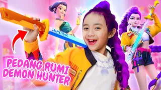 SAMANTHA PAKAI PEDANG RUMI LAWAN PARA DEMON JAHAT 😱 UNBOXING PEDANG RUMI HUNTRIX KPOP DEMON HUNTER