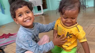 खुशीला संभाळून संभाळून वैतागली शिवानी😃😃😃