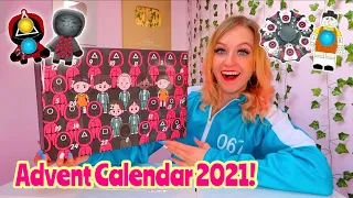 UNBOXING A MYSTERY SQUID GAME *FIDGET* ADVENT CALENDAR 2021!!😱 *25 MYSTERY BOXES!*🎁🤯
