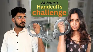 24 hour’s handcuff challenge || my first challenge in public 