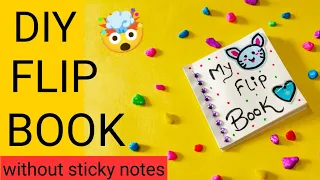 Diy flip book 🤩flip book without sticky notes | how to make a flip book at home| handmade flip book