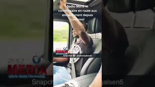 Sadio Mané met de l'ambiance et se défoule dans sa voiture  pour aller à l'entraînement