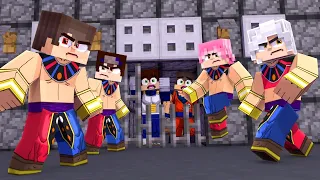 FUJA DA PRISÃO DOS HAKAISHINS 𝗡𝗔 ADDON DE DRAGON BALL no MINECRAFT POCKET EDITION !! ‹ Ine ›