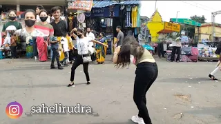 Saheli Rudra ||  Instagram Reels Video Shoot on public || Babu Ghat || Esplanade || Kolkata
