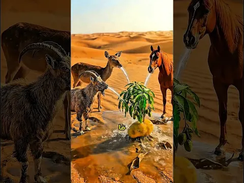 أسقطت مانجو في الصحراء وحدث شيء مدهش! #shorts