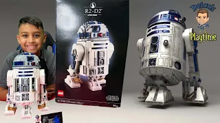 Deion builds R2-D2 Lego set | 2314 pieces | Deion’s Playtime