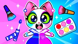 Minha Boneca Ganhou Vida | Rosa vs Azul || Mia Miau 😻