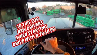 Top 10 tips for new drivers when starting to drive with a trailer.