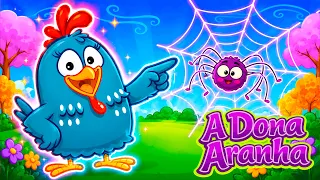 🕷️ DONA ARANHA SUBIU PELA PAREDE 🎵 | Música Infantil Animada | Canção Divertida para Crianças 🌈✨