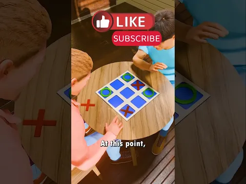 How to Always Win Any Tic-Tac-Toe Game 🥇💪🏻 #3d #games #foryou #foryoupage #fyp #viral #shorts