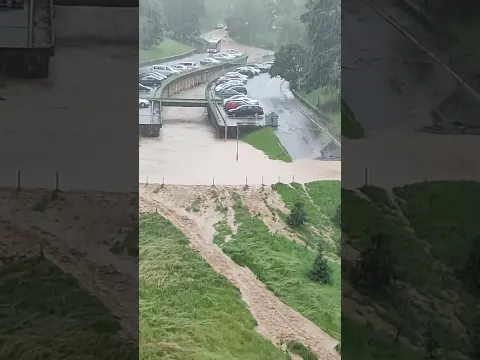Poplava nastala zbog jakih oborina na Starčevici, Banjaluka