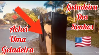 GELADEIRA DE LUXO NO LIXO NOS ESTADOS UNIDOS- @Mineirinha