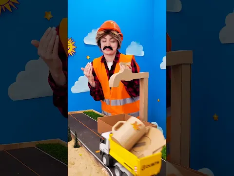 Washing Cardboard Dishes?! 🧼🍽️ #kids #fun