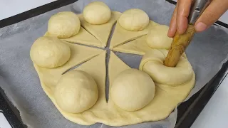 DENEDİKTEN SONRA⏩ HERKES BU POĞAÇANIN😋 LEZZETİNE BAYILDI 👍EN KOLAY POĞAÇA TARİFİ !!