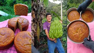 TORTA DE BANANO - Receta super Fácil