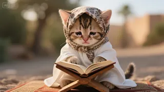 ANAK KUCING BERDOA DAN BERNYANYI ALLOHULKAFI 😭 || Kucing Solawat