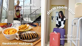 🏫 SUNMOON UNIVERSITY DORM ROOM TOUR, TTEOKBOKKI MUKBANG, KE GALLERY YANG PERNAH DIDATENGIN RM BTS!
