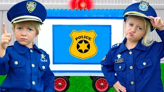 Catch a thief in a police car + more Children's Songs with Katya and Dima