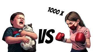 1000 X Sister VS Bro in Math Maze