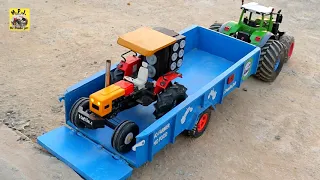 HMT Tractor with John Deere and Trolley Big Tractor #homemade #tractor #remotecontrol #tractormodel