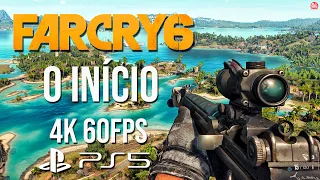 FAR CRY 6 - O INÍCIO DE GAMEPLAY DUBLADO em PORTUGUÊS PT-BR | 4k 60fps no PS5