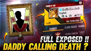 Daddy Calling DEATH 🥺💔 Highest Level Player Exposed !!