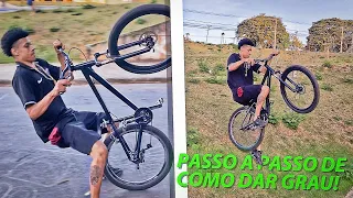 Como dar grau de bike*passo a passo pra quem ta começando*🚀