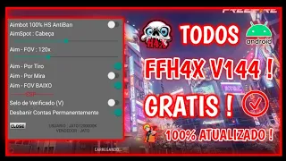 😱SAIU!!😱 MOD MENU FFH4X V144 CRACKED FF 1.120.X 100%ANTBLACKLIST - ANTIBAN!