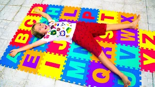 ABC Alphabet Phonics Nursery Rhymes Songs for Kids with Liova and toys
