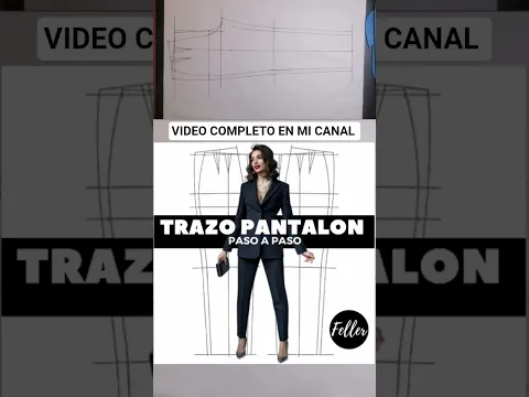 Trazo Pantalón Femenino / Paso a Paso           #patronajefemenino #costura #moda