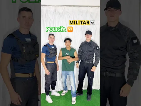 Quién es más fuerte policía o militar ?😱 #comedia #humor