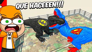 DINOSAURIOS SUPERHÉRORES ÉPICA BATALLA! #2 Palmita reacciona a Animal Revolt Battle Simulator
