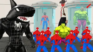 What happens when Shark Man transforms into Spider-Man? 🧬👀 Comedy movie 2026