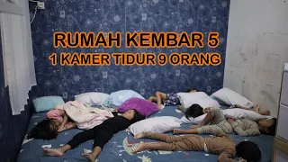 KONDISI RUMAH KEMBAR 5 | 1 KASUR TIDUR 9 ORANG