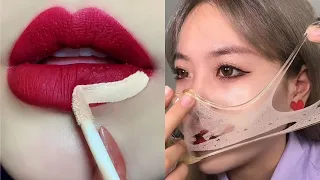 Beautiful makeup video || Korean Chinese makeup tutorial and lips hacks 🖤