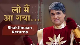 Mukesh Khanna returns in the iconic Shaktimaan look | Mukesh Khanna in Shaktimaan Look Reacting