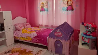 Обзор комнаты для маленькой принцессы, ремонт, комната для девочки 💕 #обзор #ремонт