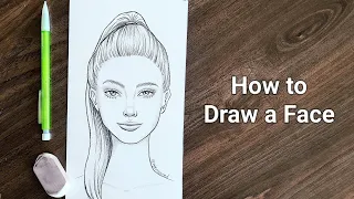 How to Draw a Face ✍️ Easy Drawing for Girls