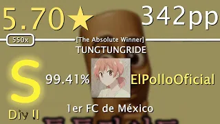 osu!catch MX (Div II) | ElPolloOficial | 5.7⭐Rabdo - Tungtungride [The Absolute Winner] FC 342pp