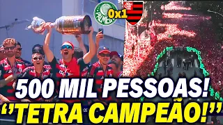 🥳 OLHA COMO FOI A CHEGADA E FESTA DOS JOGADORES DO FLAMENGO APÓS O TETRA DA LIBERTADORES EM LIMA!
