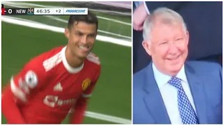 Cristiano Scores On His Debut and Sir Alex Ferguson's Reaction 😭