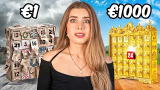 1€ vs 1000€ Adventskalender!