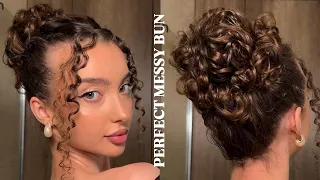 perfect messy bun tutorial: elegant hairstyle under 5 min