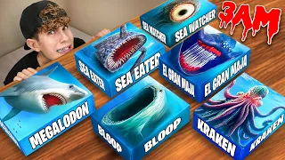 ÖFFNE NIEMALS MYSTERY BLOOP SEA EATER EL GRAN MAJA BOXEN um 3 UHR!!
